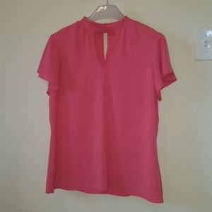 Maurices coral pink cap-sleeve top